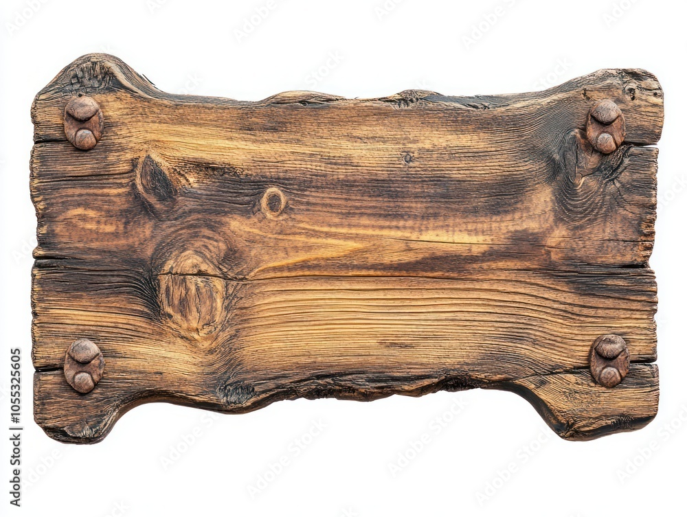 old wooden decorative sign board on white old wooden decorative sign board on white
