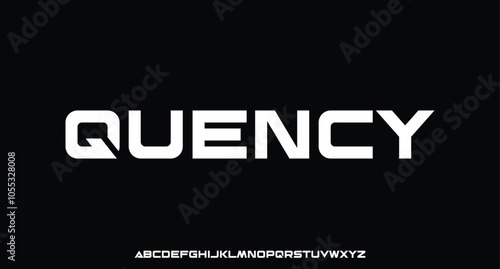 Modern Bold Font. Extended Font. Regular Italic Number Typography urban style alphabet fonts for fashion, sport, technology, digital, movie, logo design, vector illustration
