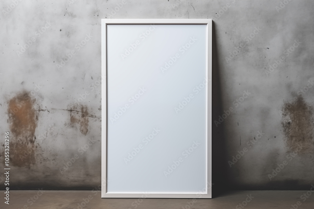 White Vertical Blank Canvas in Modern Minimalist Room Setting
White Vertical Blank Canvas in Modern Minimalist Room Setting