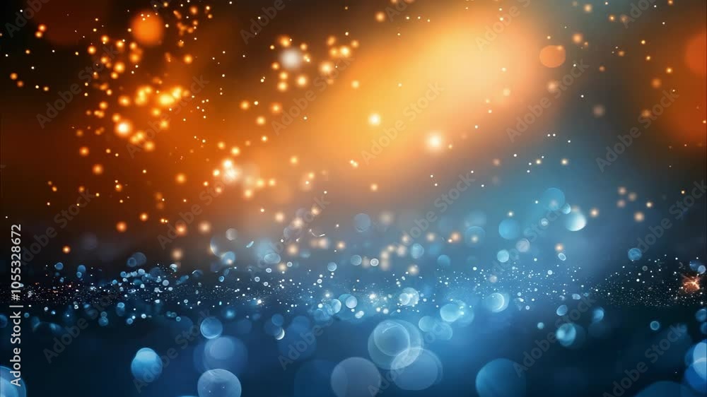 A colorful abstract background with bokeh lights in shades of blue and orange, creating a festive, dreamy atmosphere. A colorful abstract background with bokeh lights in shades of blue and orange, creating a festive, dreamy atmosphere.