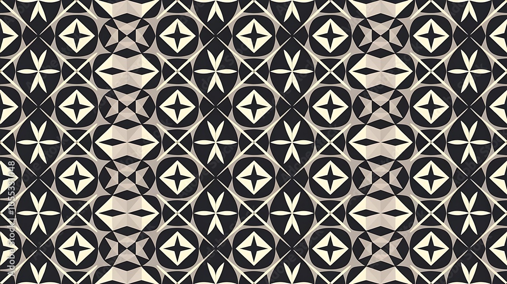 Geometric optical seamless pattern, black and white vector background. Geometric optical seamless pattern, black and white vector background.