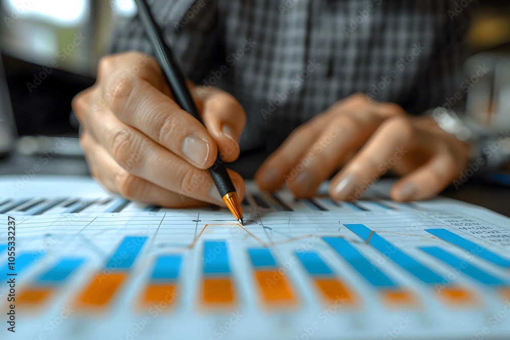Business Analytics and Data Review Concept with Graphs and Charts Business Analytics and Data Review Concept with Graphs and Charts
