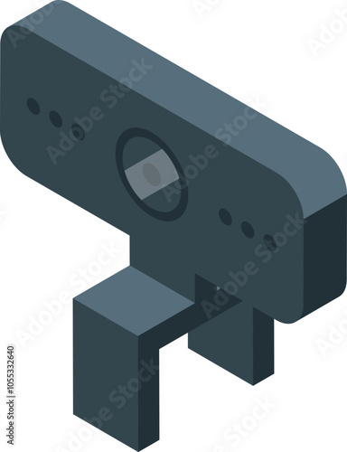Isometric webcam ensuring clear communication and online broadcasting