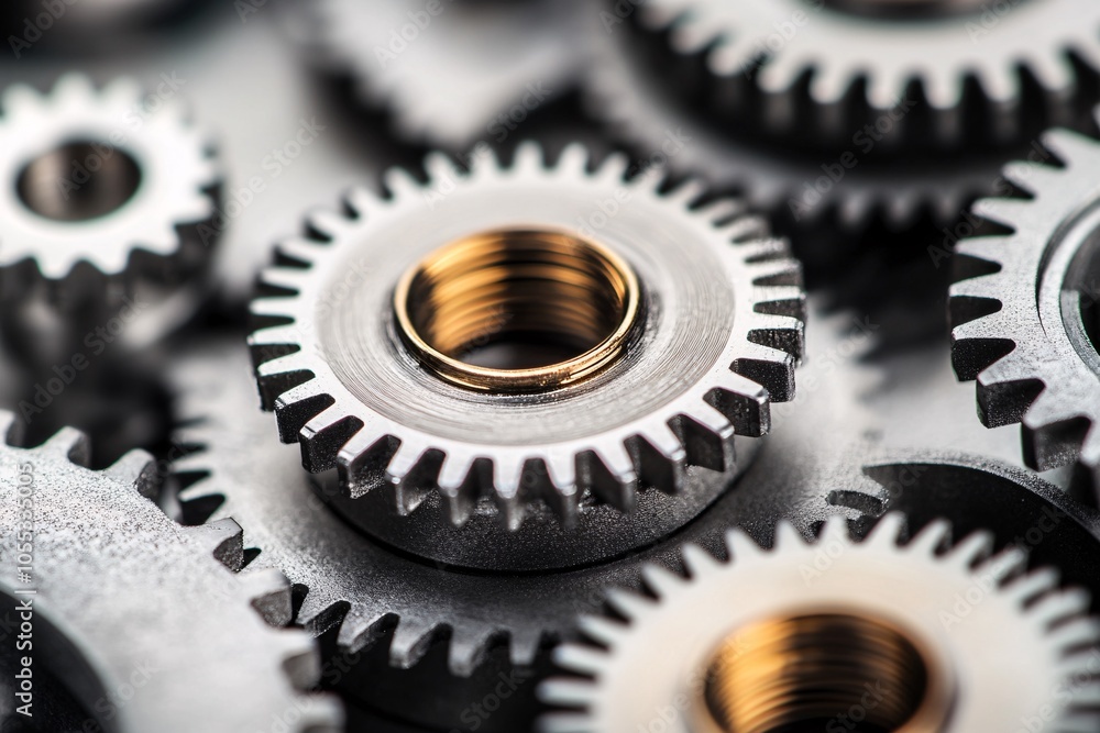 Interlocking Metal Gears: A Close-Up Look at Precision Engineering Interlocking Metal Gears: A Close-Up Look at Precision Engineering
