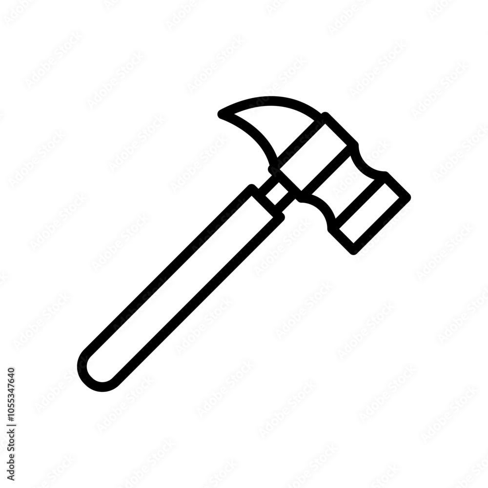 Hammer line icon Hammer line icon