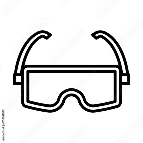 Safety Goggles line icon