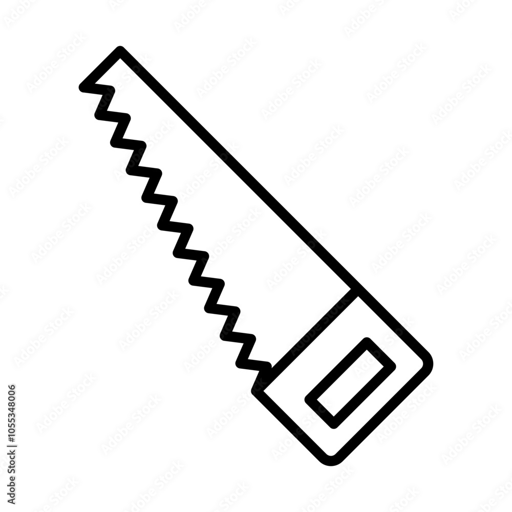 Hand Saw line icon