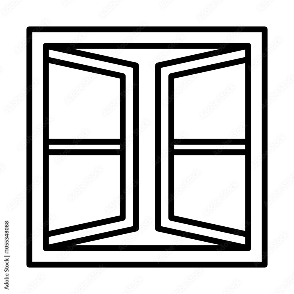 Window Frame line icon