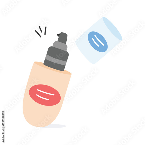 Face foundation icon design in modern style