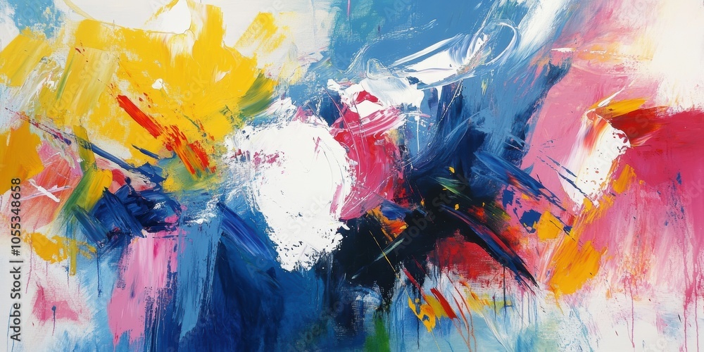 Abstract painting with bright colors. Abstract painting with bright colors.