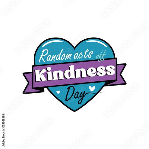 World Kindness Day card. Hand drawn lettering - Kindness changes everything. Inspirational quote