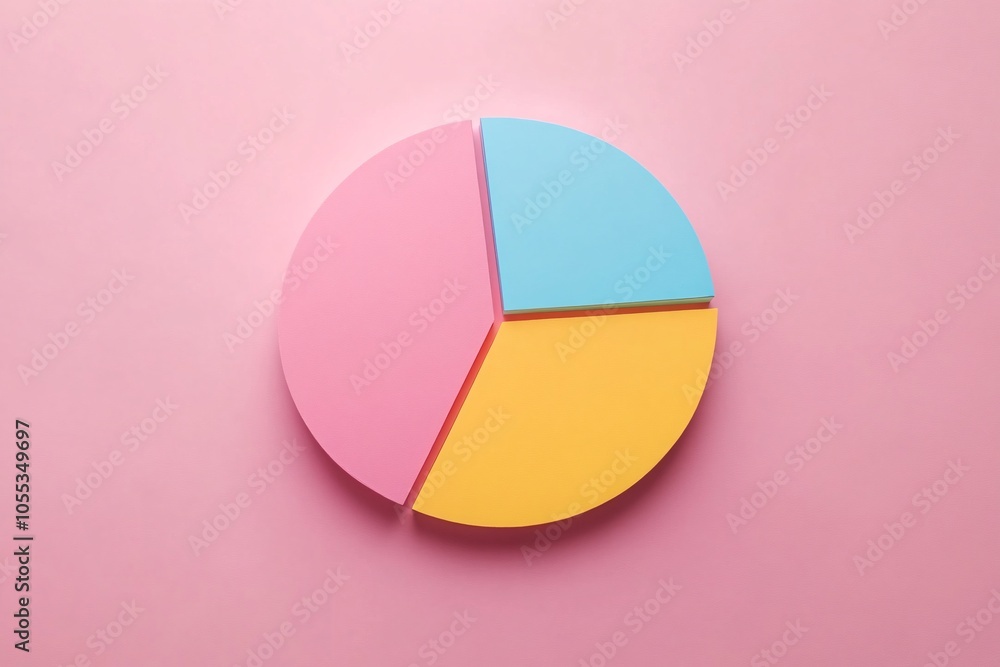 Obraz premium Colorful Pie Chart: Data Visualization for Business Growth
