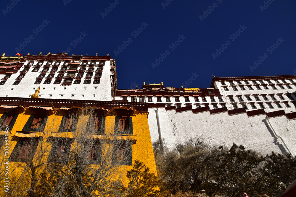 Lhasa, Tibet, Inside the Grounds of the Potala Palace Lhasa, Tibet, Inside the Grounds of the Potala Palace