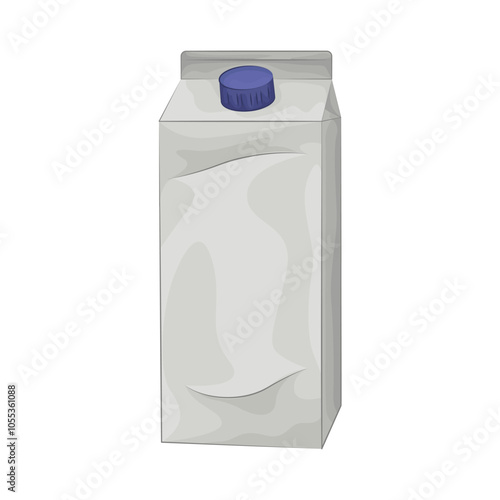 Illustration of milk box 