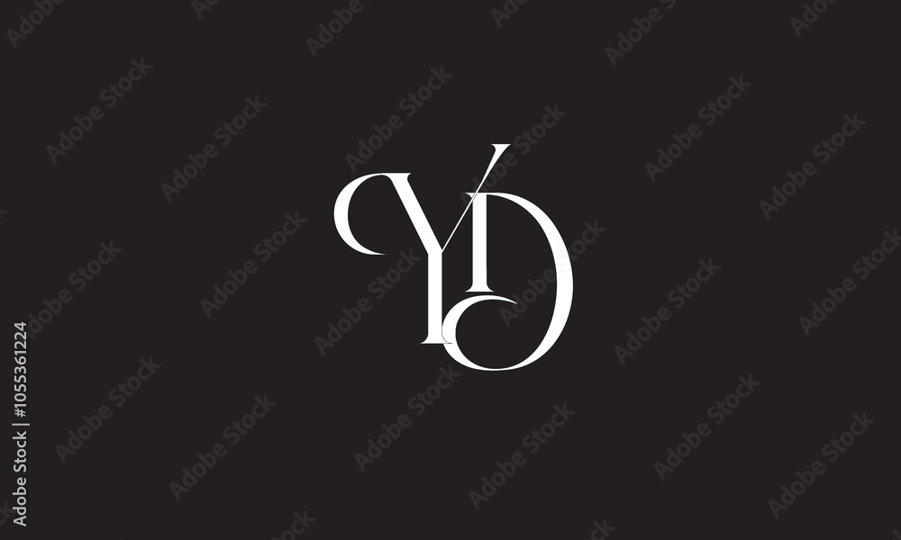 YD, DY , Y ,D, Abstract Letters Logo Monogram YD, DY , Y ,D, Abstract Letters Logo Monogram