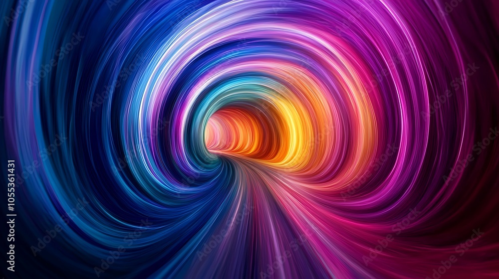 Fototapeta premium Vibrant Abstract Pathway to Success