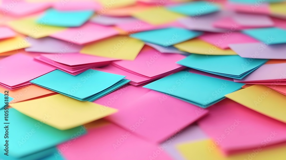 Obraz premium Colorful Sticky Notes for Creative Business Ideas
