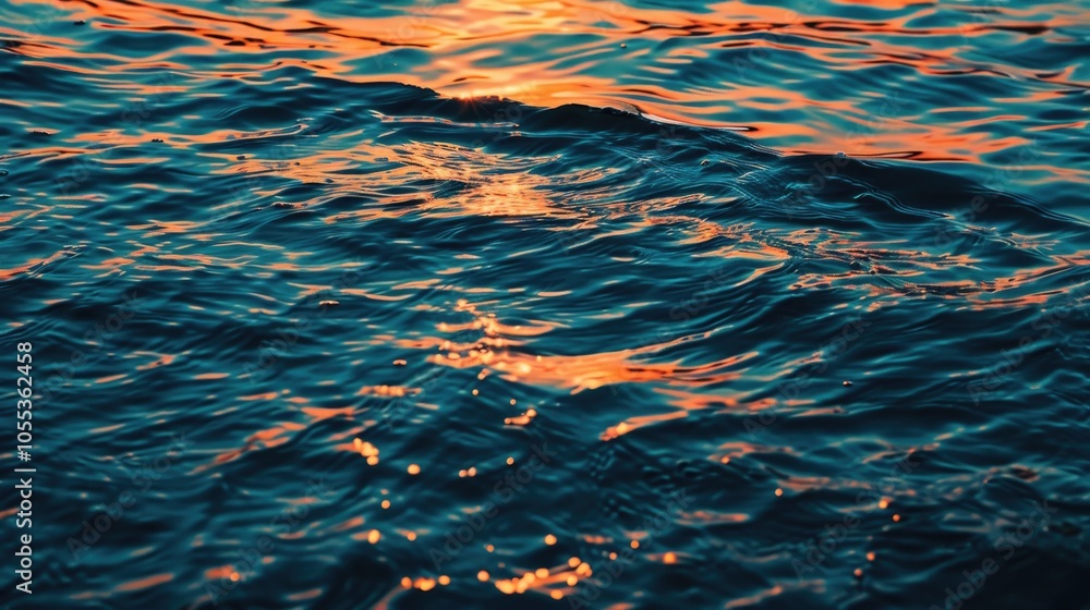 A serene and peaceful scene with the sun setting over the calm waters A serene and peaceful scene with the sun setting over the calm waters
