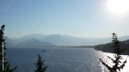 Antalya city view from the sea photo