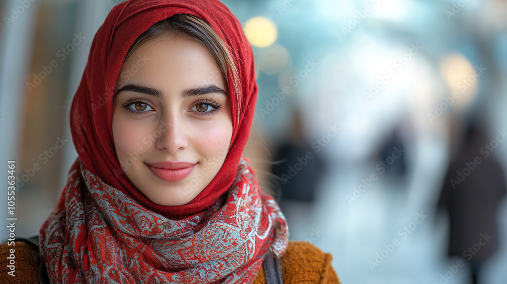 Beautiful girl in hijab closeup Beautiful girl in hijab closeup