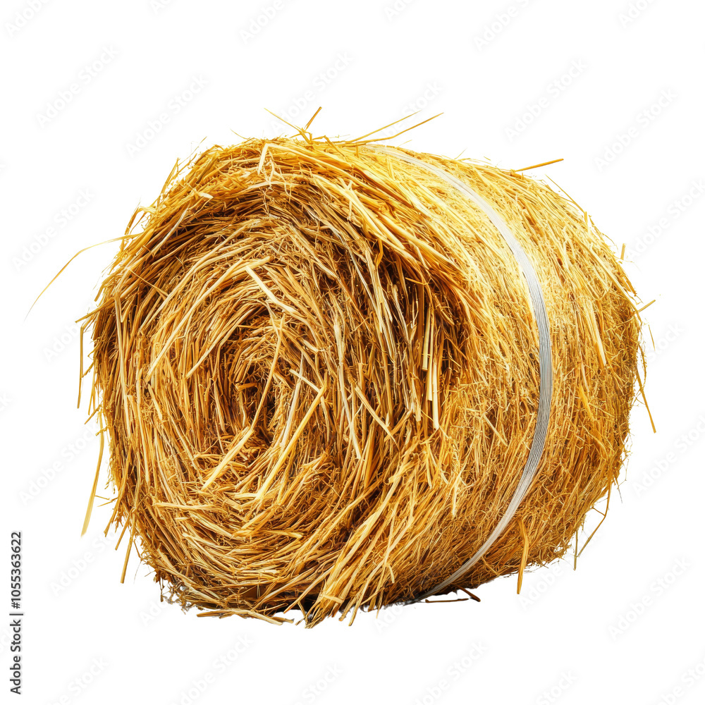 Hay bale on transparent background. Hay bale on transparent background.