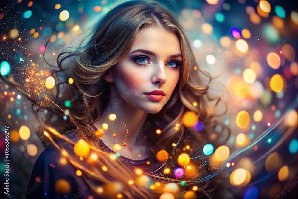 Abstract Swirling Light and Bokeh Effects for Captivating Portrait Photography Abstract Swirling Light and Bokeh Effects for Captivating Portrait Photography