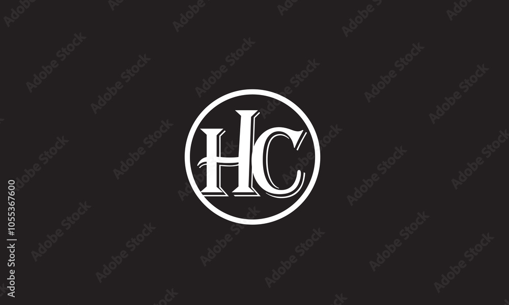 HC, CH, C , H , Abstract Letters Logo Monogram HC, CH, C , H , Abstract Letters Logo Monogram
