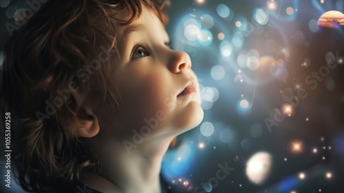 Child Gazing at the Stars