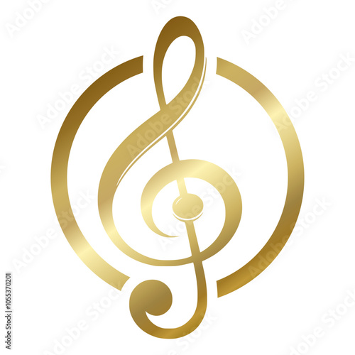 golden treble clef