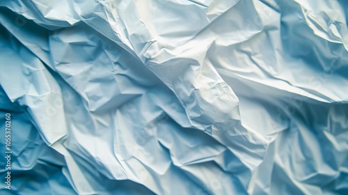 Wallpaper Mural A close up of a crumpled piece of blue paper Torontodigital.ca