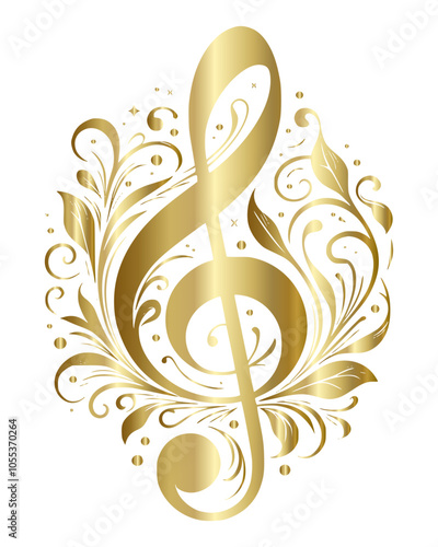 golden treble clef