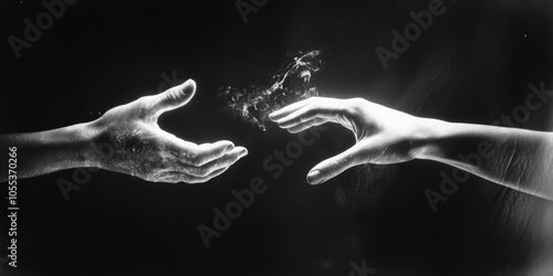 Hands reaching out towards each other, symbolizing friendship and emotional connection