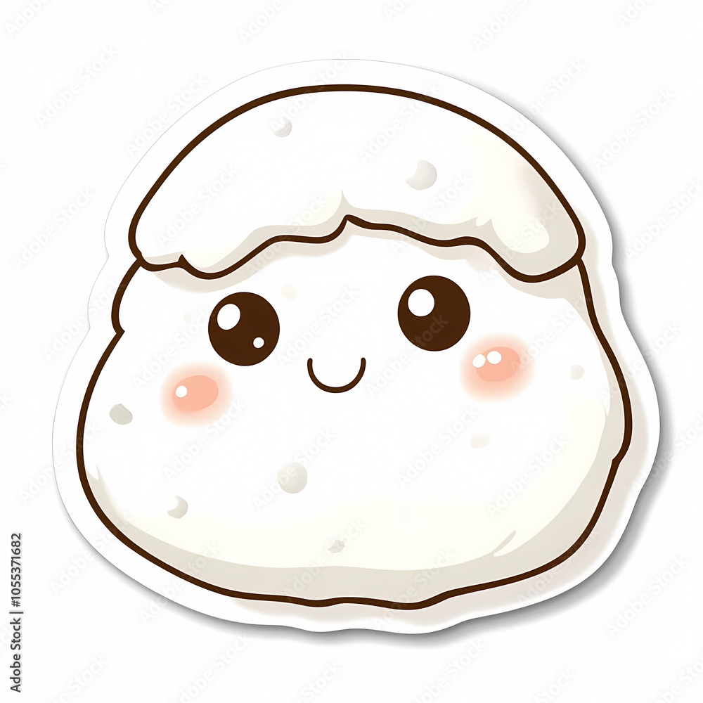 Cute Snow Covered Sticker in Simple Style Cute Snow Covered Sticker in Simple Style