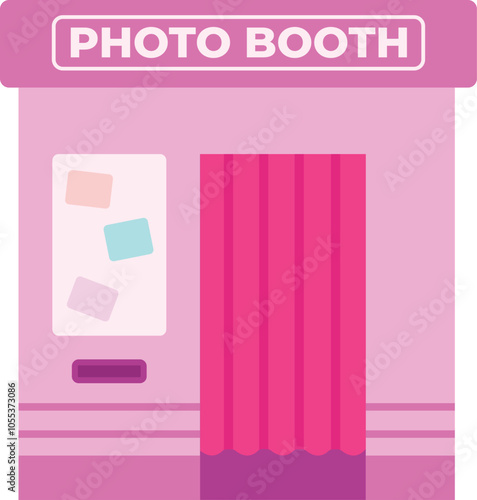  Photography Equipment Photo Booth Machine Illustration