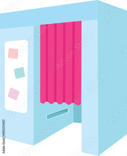  Photography Equipment Photo Booth Machine Illustration
