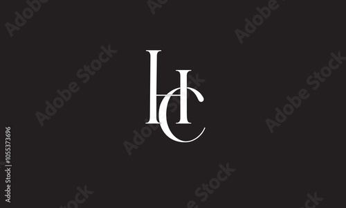 HC, CH, C , H , Abstract Letters Logo Monogram