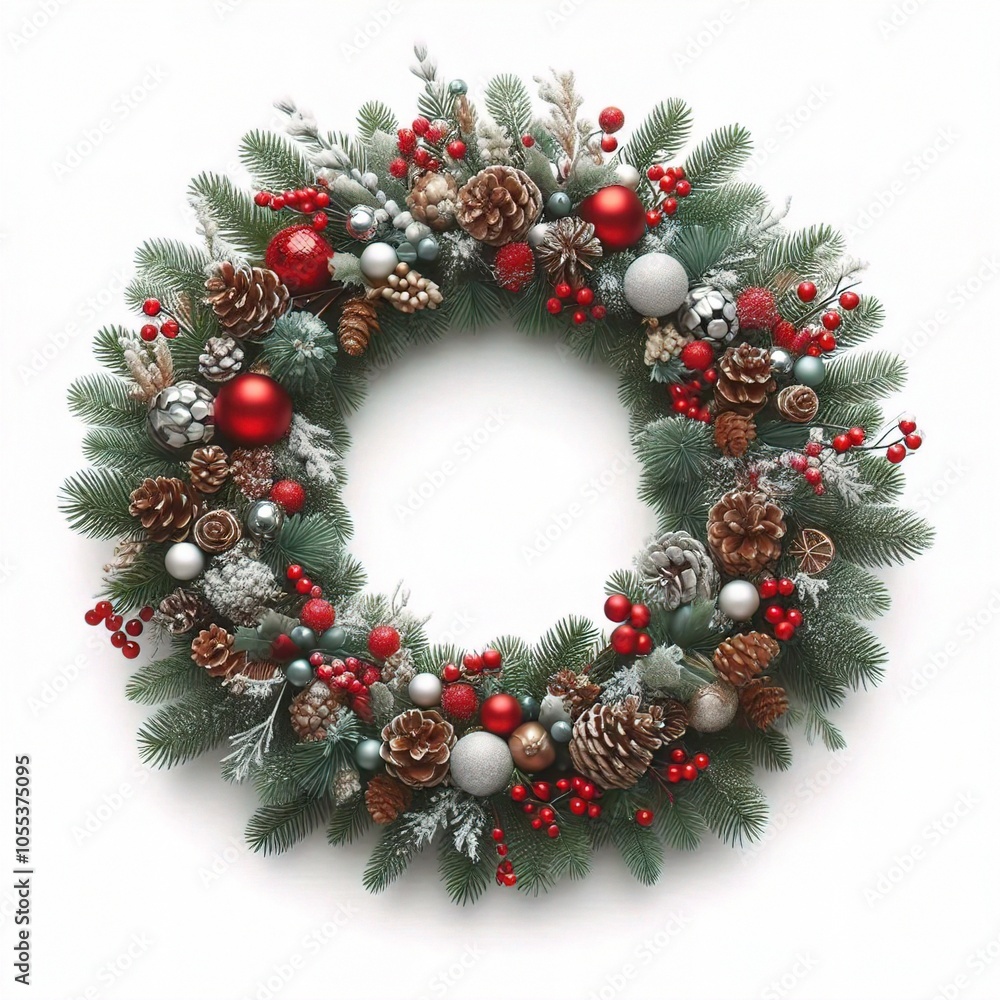 christmas wreath isolated on white christmas wreath isolated on white