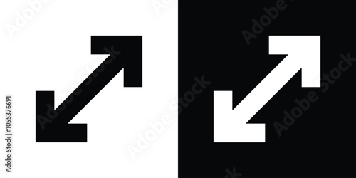 Free Download Resize button arrow icon - GFXLoad