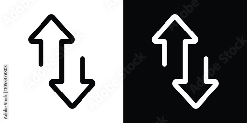 Up Down Arrow Button Icon