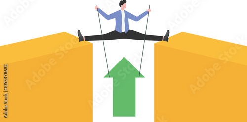 Change of direction, stock market or price manipulation, turning a loss into a profit, challenge to overcome business difficulties,

