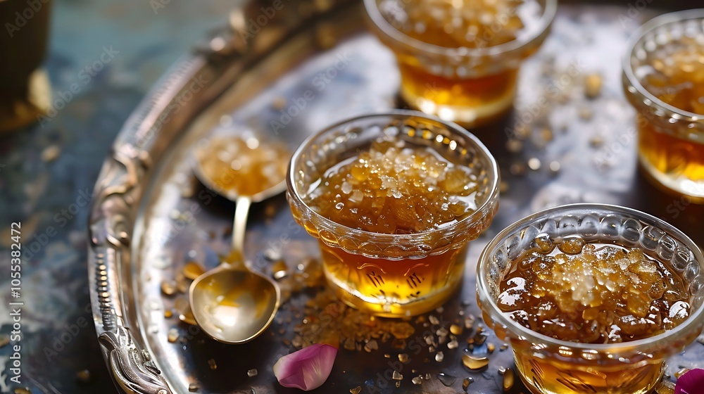 Sultan sarmasi dessert is fried in oil and kept in sugar syrup Sultan sarmasi dessert is fried in oil and kept in sugar syrup