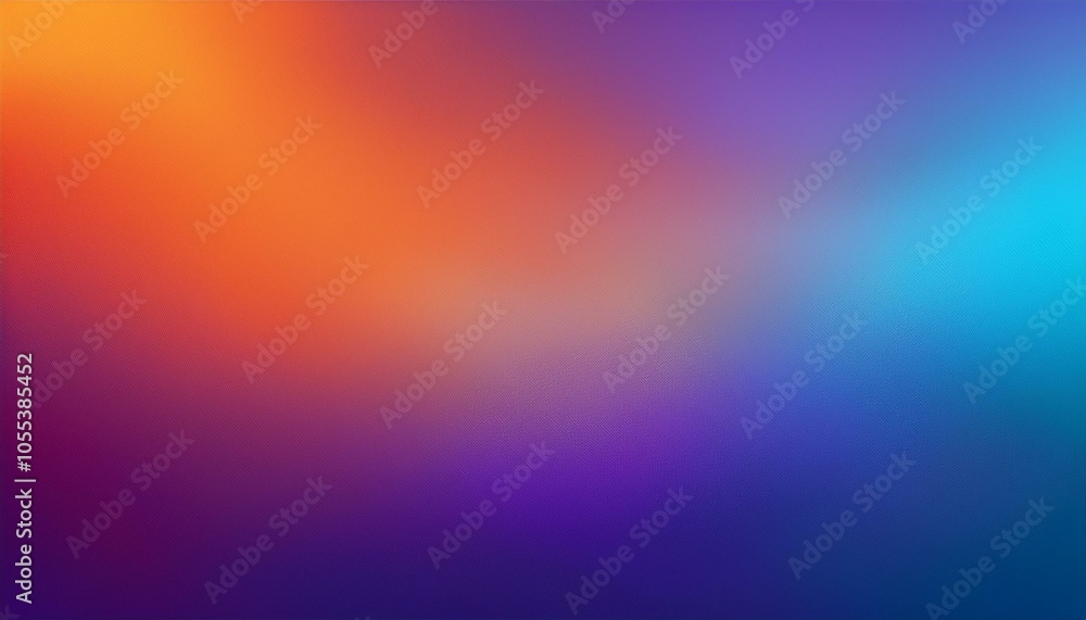 Naklejka premium Blurred gradient background in blue, orange, and purple, ideal for contemporary designs and creative digital applications