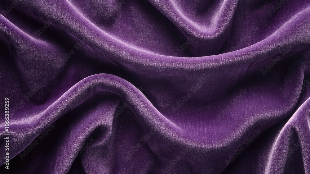 Smooth Purple Fabric with Elegant Drapery Smooth Purple Fabric with Elegant Drapery