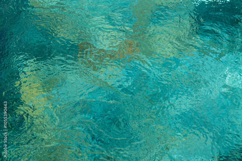 Blue water surface Blue water surface