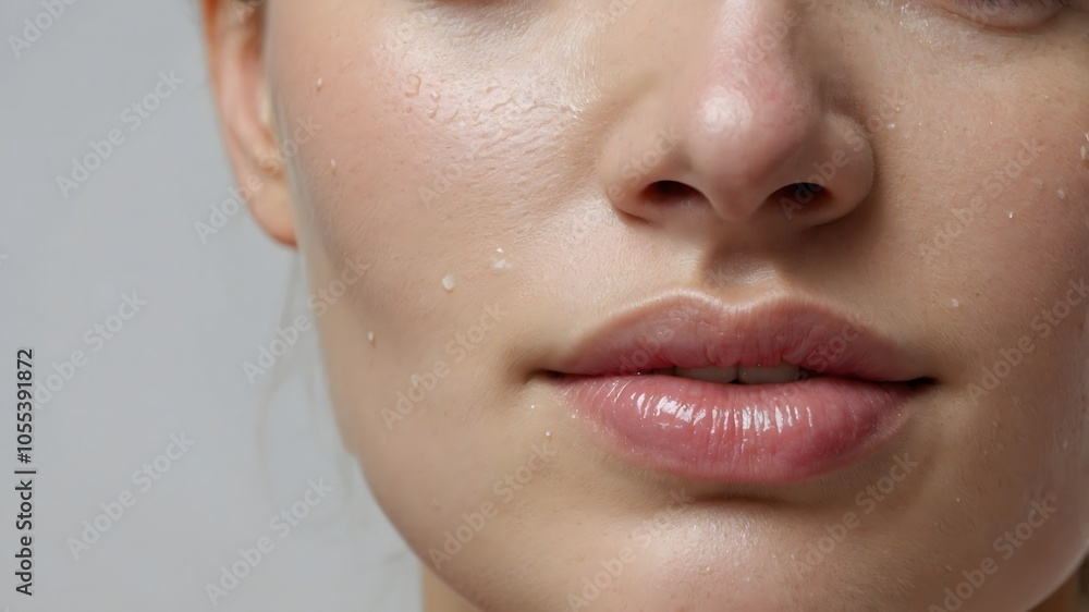 Fototapeta premium Fresh Hydrated Skin in Natural Sunlight
