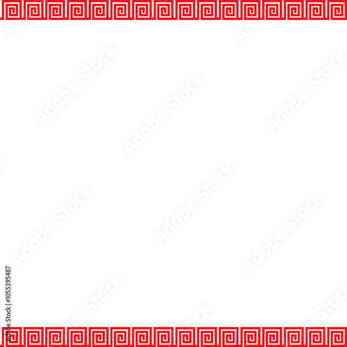 Chinese new year. Chinese frame. Chinese concept for decorations. Chinese red corner.