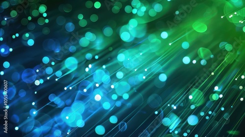 Wallpaper Mural Abstract Blue and Green Bokeh Background Torontodigital.ca