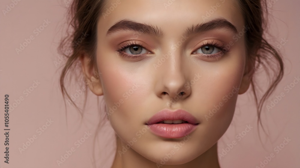Rosy Skin with Light Blush and Glossy Finish Rosy Skin with Light Blush and Glossy Finish