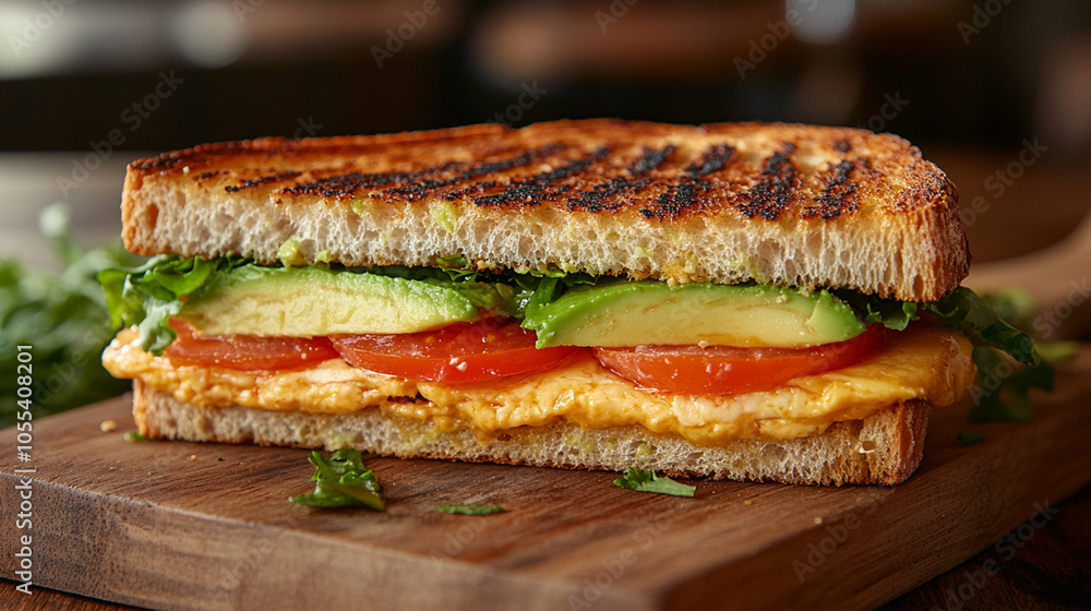 Sourdough Sandwich with Fresh Vegetables Sourdough Sandwich with Fresh Vegetables