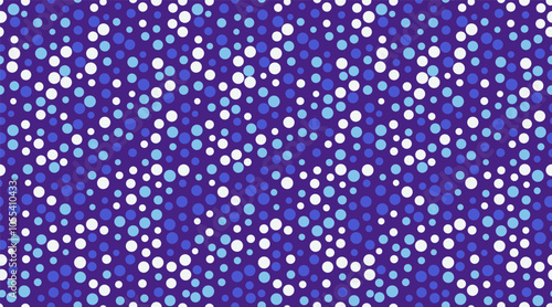 Seamless spotted pattern with abstract circles, perfect for textile prints, wallpaper, or creative geometric posters. Trendy polka dot design for modern backgrounds.